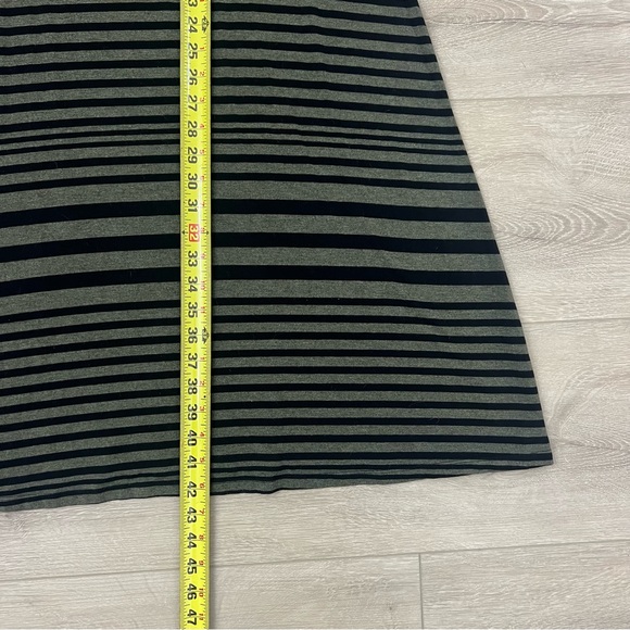 Habitat Green Black Striped Maxi Dress Large - Picture 3 of 7